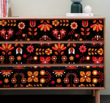 Nálepky na nábytok v živých botanických vzoroch - Tenstickers