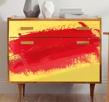Nálepky na nábytok výrazný akcent ťahu štetcom - Tenstickers