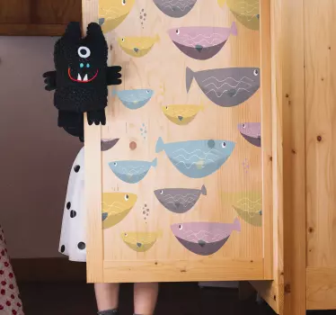 Nálepky na nábytok z rýb - Tenstickers