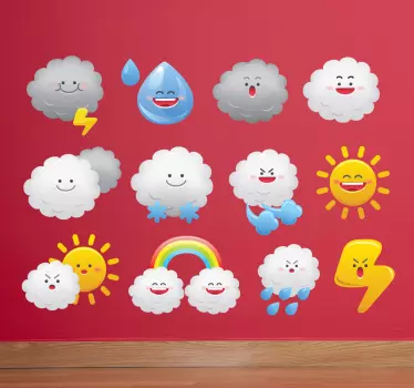 Nálepky na počasie pre deti - Tenstickers
