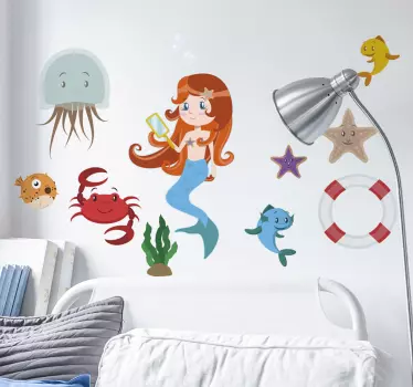 Nálepky na predmety námorného a námorného života - Tenstickers