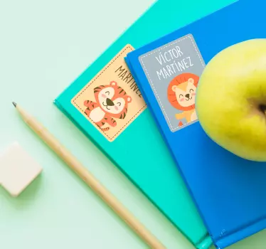 Nálepky na školské poznámkové bloky - Tenstickers