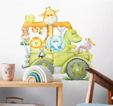 nálepky do detskej izby zvieratá džungle v jepe Zvieratá džungle  - Tenstickers