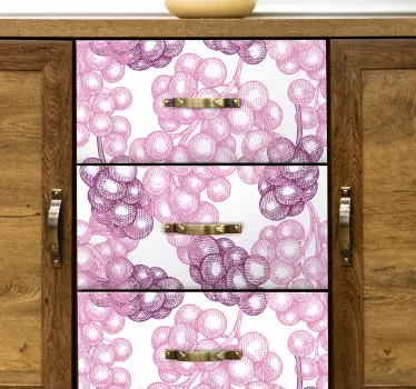 Nálepky na nábytok elegantný vzor viniča - Tenstickers