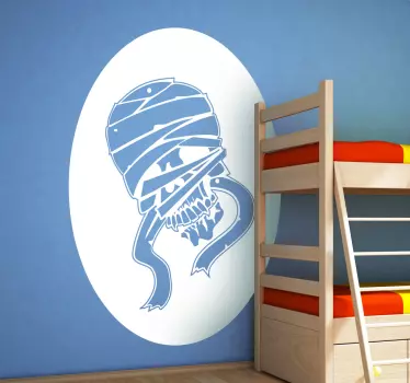 nalepky na stenu zvierata mumifikovaný dizajn lebky - Tenstickers