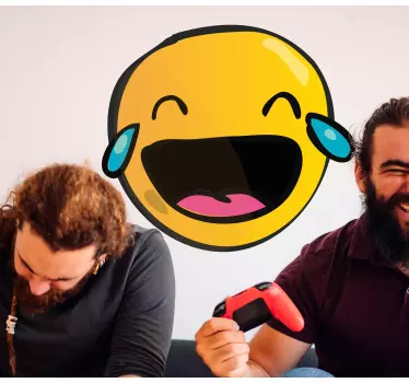 Nalepky na stenu zvieratá s usmievajúcou sa emodži - Tenstickers