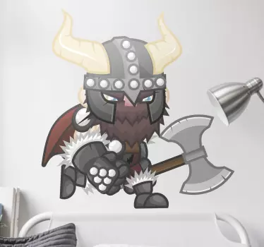 Nalepky na stenu zvierata vikingové postavy - Tenstickers