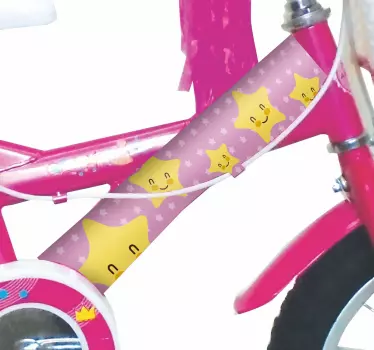 Nálepka na bicykel s hviezdmi - Tenstickers