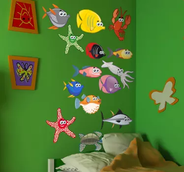 Nálepky pre morské tvory - Tenstickers