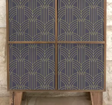 Nálepky s geo vzorom v štýle art deco na nábytok - Tenstickers
