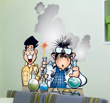Nálepky s laboratórnym výbuchom pre deti - Tenstickers