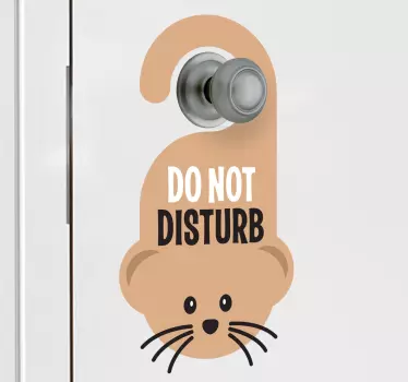 Nerušiť nálepku pre deti myši - Tenstickers
