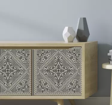 Obtisky v štýle zentangle pre nábytok - Tenstickers