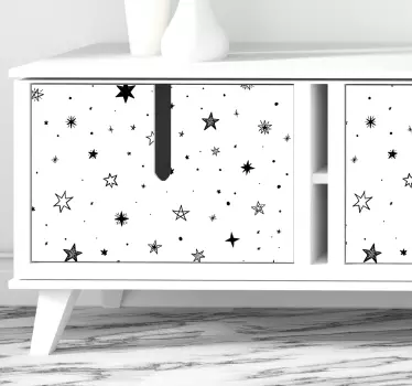Obtlačky kallax stars na nábytok - Tenstickers