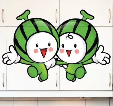 Ozdobná nálepka pre priateľov melónu - Tenstickers