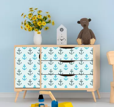 Nálepky na nábytok štýl kotevného vzoru - Tenstickers