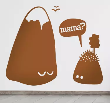 Ozdobné nálepky na hory a kopce - Tenstickers