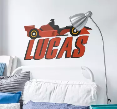 Personalizovaná nálepka na auto f1 - Tenstickers