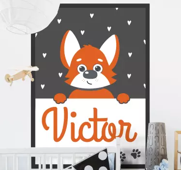 Plagát so samolepkou na stenu pre deti - Tenstickers