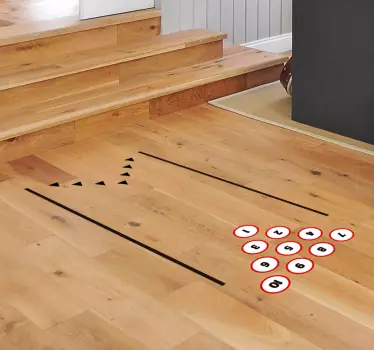 Podlahová taška na bowlingový vinyl - Tenstickers