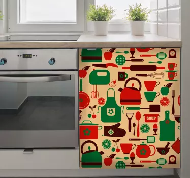 Príbory kuchynská linka nábytok obtisky - Tenstickers