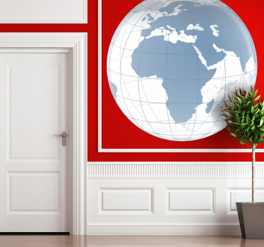 Priehľadná nálepka pre európu a afriku - Tenstickers