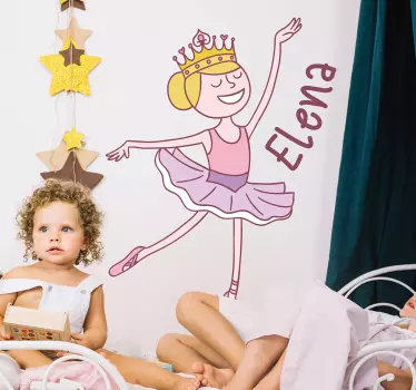 Prispôsobiteľná balerína pre tanečné nálepky - Tenstickers