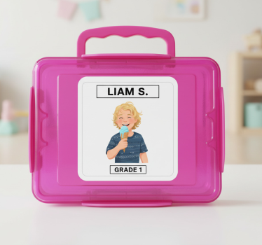 Nálepka pre deti na prispôsobenie obedára - Tenstickers