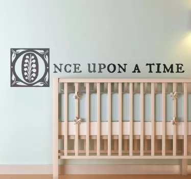 Raz za čas... Nálepka na stenu - Tenstickers