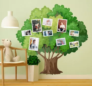 Rodokmeň pre deti strom nálepka na stenu - Tenstickers