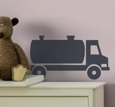 Ropný tanker nákladná hračka obtlačok - Tenstickers
