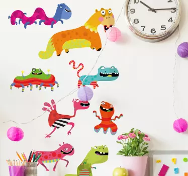 Rôzne príšery monštrum obtisky - Tenstickers