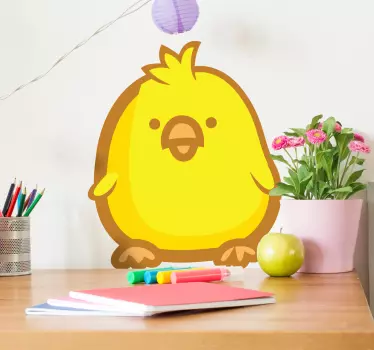 Roztomilé nálepky žltých kurčiat - Tenstickers