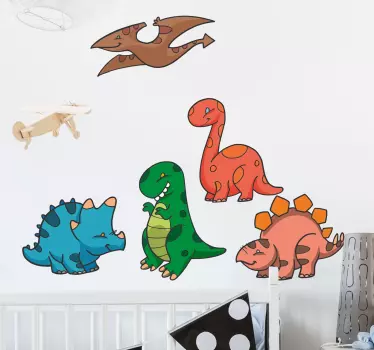 Sada nálepiek mini dinosaurov - Tenstickers