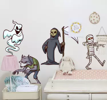 Samolepka na halloween postavy - Tenstickers