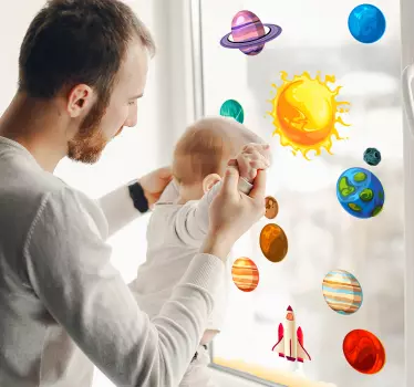 Samolepka na planéty - Tenstickers