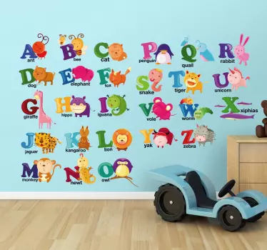Samolepka na stenu pre divoké zvieratá - Tenstickers