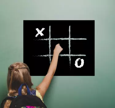 Samolepka na tic tac toe tabuľu pre detskú izbu - Tenstickers