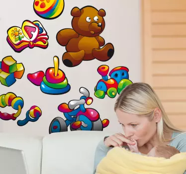 Samolepky na zbieranie hračiek pre deti - Tenstickers