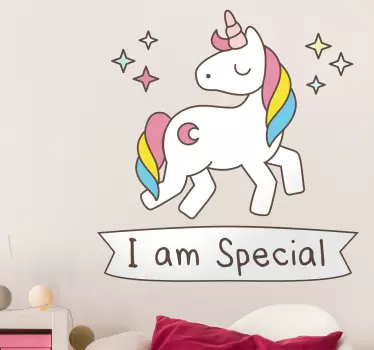 Som špeciálna samolepka na stenu - Tenstickers