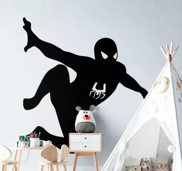 Spiderman na stene superhrdina obtlačok - Tenstickers