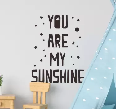 Ste moja samolepka na text na stene slnka - Tenstickers