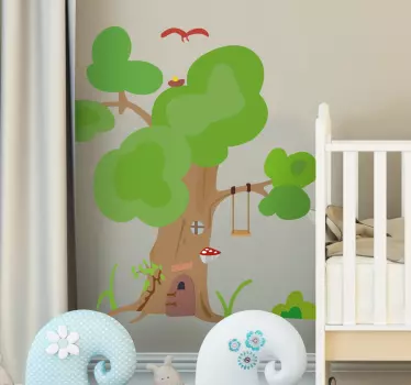 Strom dom nálepka na stenu strom - Tenstickers