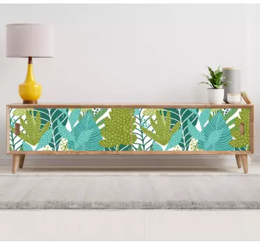 Tropické listy boho designové obtisky pre nábytok - Tenstickers