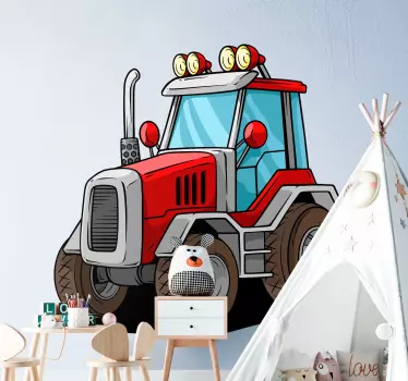 Veľký červený obtlačok na hračku - Tenstickers