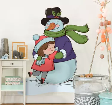 Vianočné objatie vianočné obtisky - Tenstickers