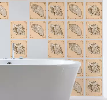 Vinobranie mušle obtlačok - Tenstickers