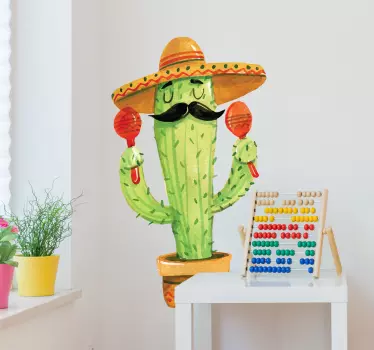 Výzdoba steny mexiko kaktusu - Tenstickers