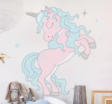 Záblesk jednorožec vzor ilustrácie nástenné umenie - Tenstickers
