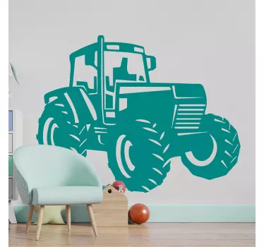 Zetro traktor ilustrácie múr umenie - Tenstickers